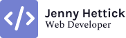 Logo for Jenny Hettick, freelance web developer.